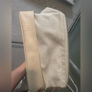 BEIS Tan and Cream Cosmetic Bag